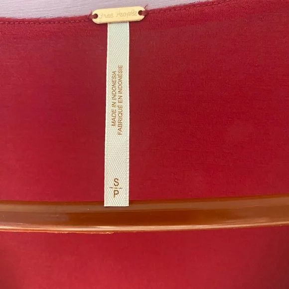 Free People Vibrant Red Top - Picture 3 of 5